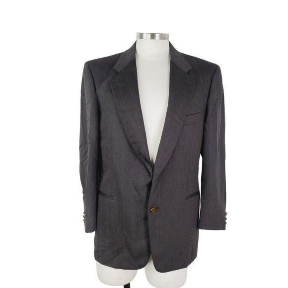 Givenchy Men's Brown Single Breast Long Sleeve Sport Coat Size 48